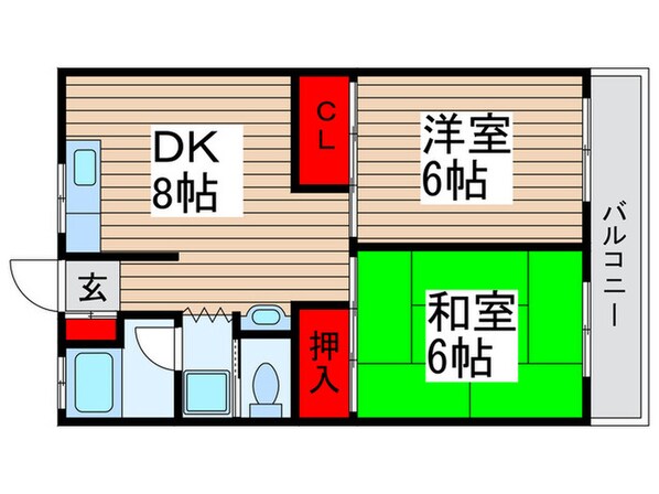 第２コーポ  長谷川の物件間取画像